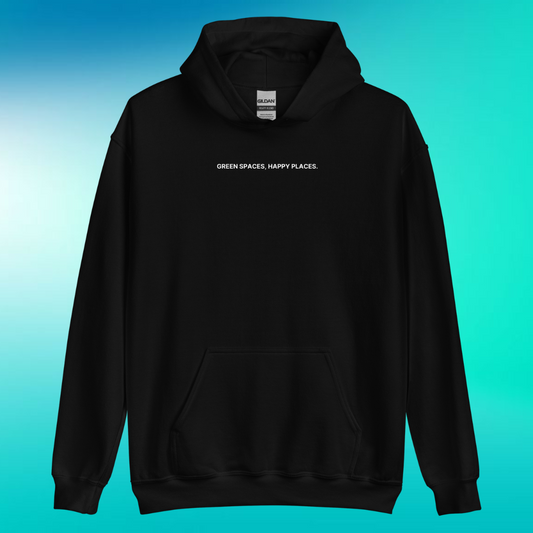 Green Spaces, Happy Places Hoodie | V1