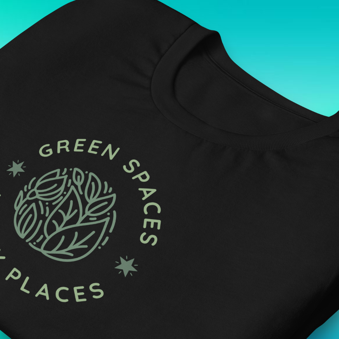 Green Spaces, Happy Places T-Shirt | V3