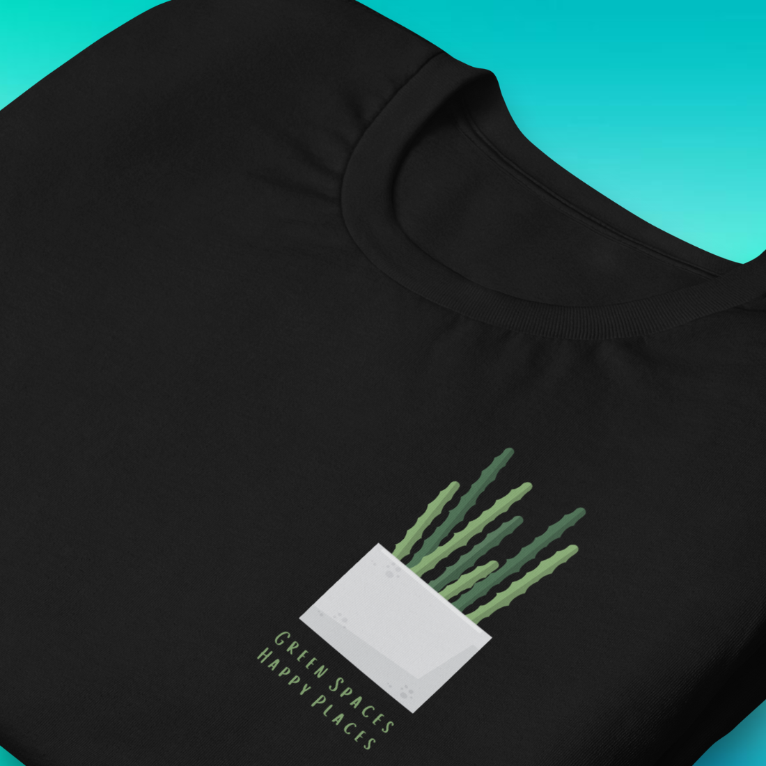 Green Spaces, Happy Places T-Shirt | V2