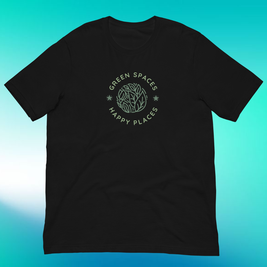 Green Spaces, Happy Places T-Shirt | V3