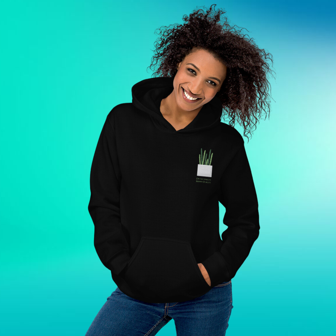 Green Spaces, Happy Places Hoodie | V2