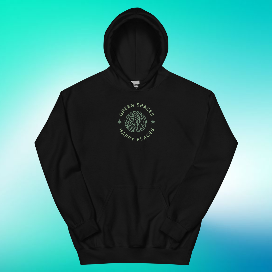 Green Spaces, Happy Places Hoodie | V3