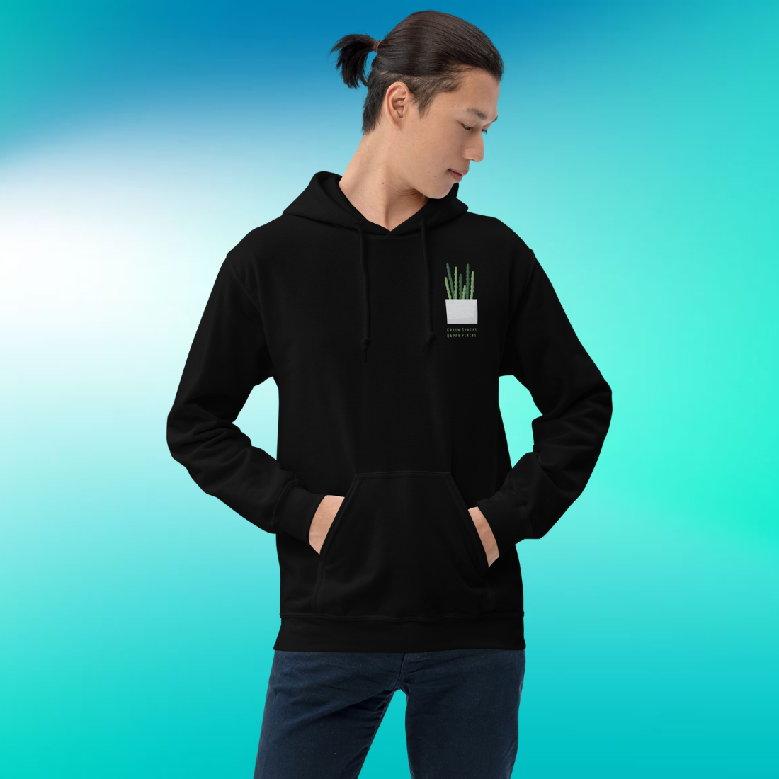 Green Spaces, Happy Places Hoodie | V2