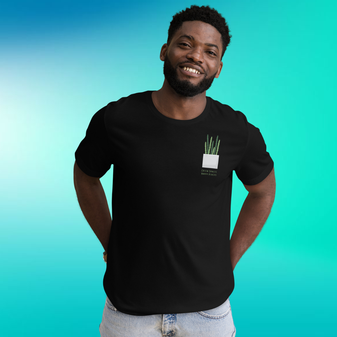 Green Spaces, Happy Places T-Shirt | V2