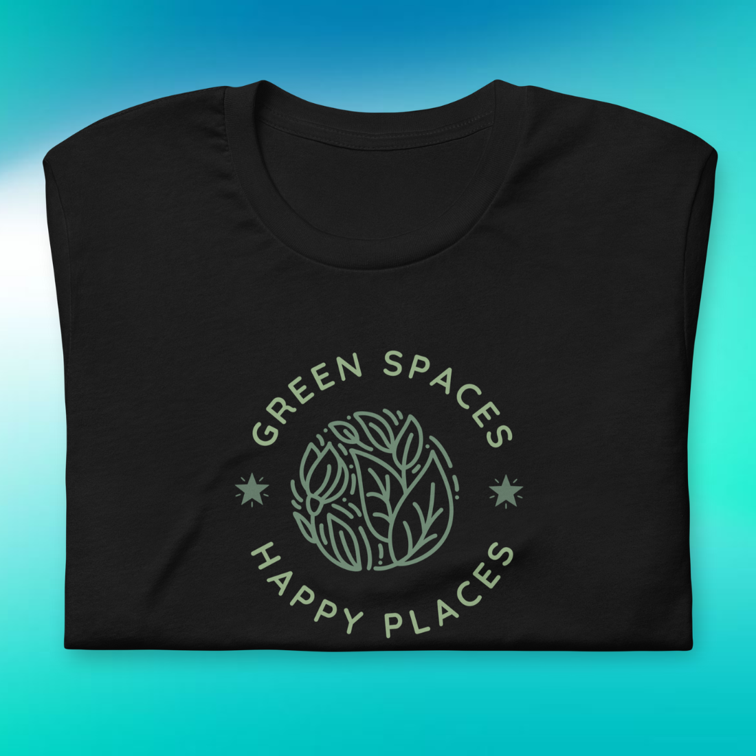 Green Spaces, Happy Places T-Shirt | V3